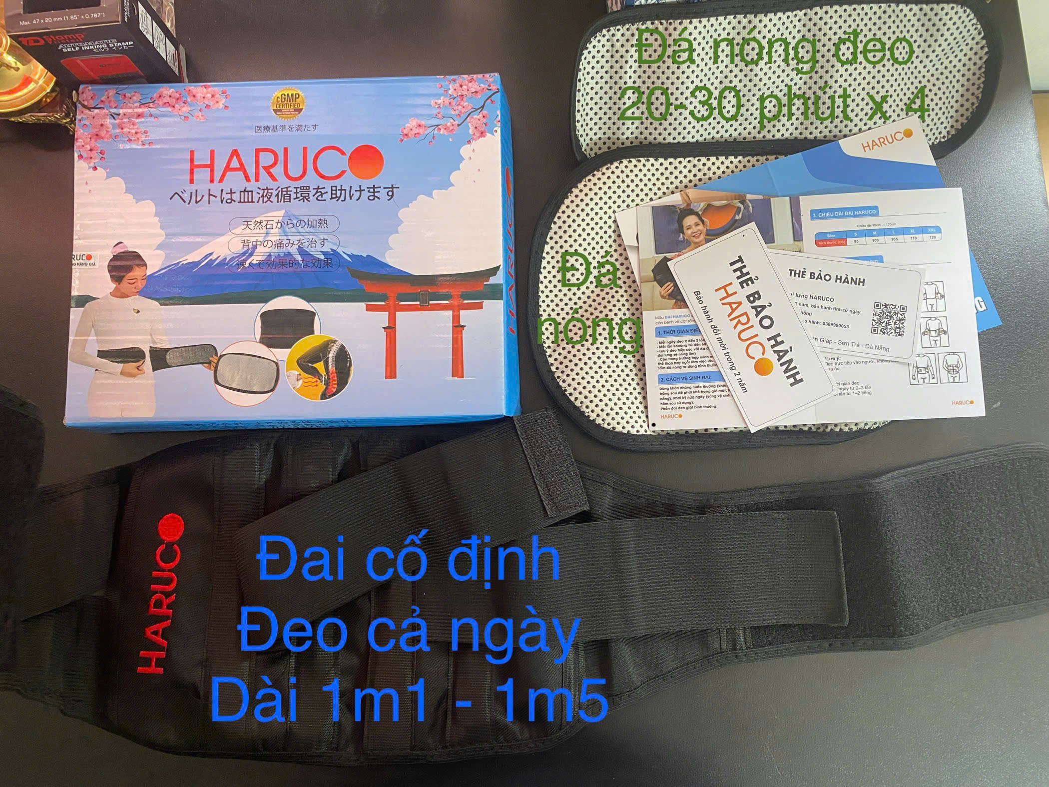 Đai lưng tự nóng Haruco thương hiệu Nhật Bản - Ảnh 2